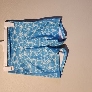 Buffbunny Collection shorts blue oasis print size medium